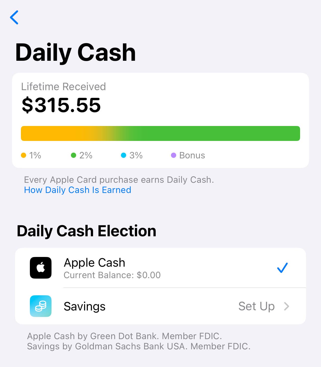 Screenshot featuring how to update daily cash